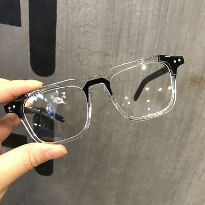 1.0-1.5 -2-2.5-3-3.5 ~-6.0 Завършени очила за късогледство Жени Мъжки модни късогледи черни прозрачни очила с диоптър минус