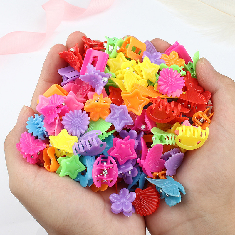 Slatko dijete Mala kopča s kandžama Cvijeće Leptir Zvijezda Plastična kopča za kosu Ukosnica s kandžama za djevojke Školjke u boji slatkiša Kosa za kosu Dodaci za kosu