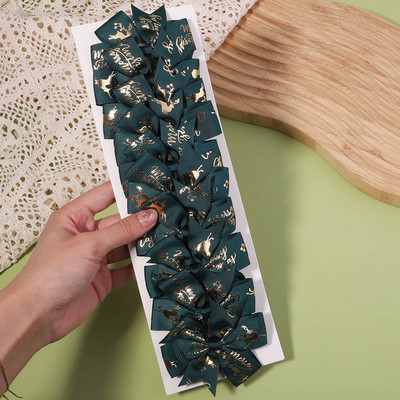 10 bucăți/set de decorațiuni de Crăciun funde agrafe de păr pentru copii, fete, moș Crăciun, agrafe cu papillon, accesorii pentru păr pentru bebeluși