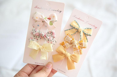 6 buc/set 2021 pentru copii, culori drăguțe, fundă în carouri, ornament de flori, agrafe de păr pentru fetițe, agrafe dulci, dulci, accesorii de păr pentru copii