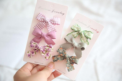 6 buc/set 2021 pentru copii, culori drăguțe, fundă în carouri, ornament de flori, agrafe de păr pentru fetițe, agrafe dulci, dulci, accesorii de păr pentru copii