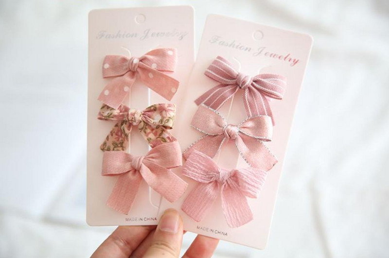 6 buc/set 2021 pentru copii, culori drăguțe, fundă în carouri, ornament de flori, agrafe de păr pentru fetițe, agrafe dulci, dulci, accesorii de păr pentru copii