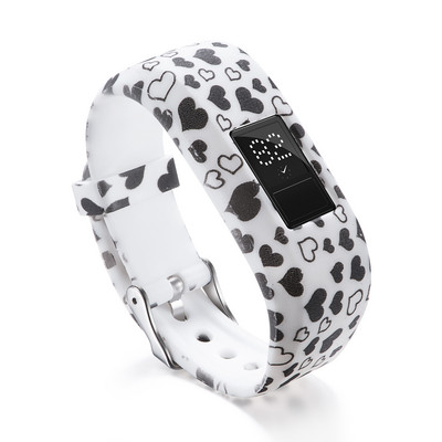 Lastele mõeldud pehme käevõru rihm Garmin VivoFit Jr / Garmin VivoFit JR 2 JR2 lapse aktiivsuse jälgija värviline randmerihm