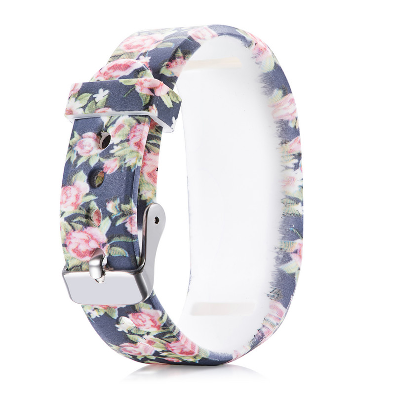 Lastele mõeldud pehme käevõru rihm Garmin VivoFit Jr / Garmin VivoFit JR 2 JR2 lapse aktiivsuse jälgija värviline randmerihm