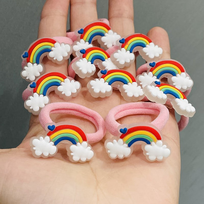 10 ΤΕΜ/Σετ για κορίτσια Φωτεινά Κλιπ μαλλιών με ουράνιο τόξο κινουμένων σχεδίων Παιδικές υπέροχες φουρκέτες Headband Barrettes Μόδα αξεσουάρ μαλλιών Δώρο για πάρτι