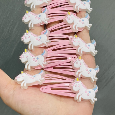 10 ΤΕΜ/Σετ για κορίτσια Φωτεινά Κλιπ μαλλιών με ουράνιο τόξο κινουμένων σχεδίων Παιδικές υπέροχες φουρκέτες Headband Barrettes Μόδα αξεσουάρ μαλλιών Δώρο για πάρτι