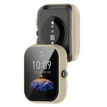 Για Bip3 Pro Κάλυμμα θήκης υπολογιστή για Xiaomi Amazfit Bip 3 Pro Smart Watch Band Screen Protector Glass for Amazfit Bip3 Pro Case