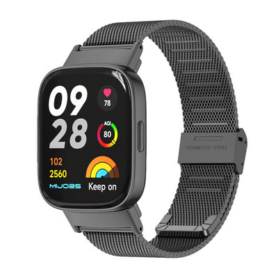 Каишка за Redmi Watch 3 Смарт гривна Глобална версия Метална каишка за часовник за Redmi 3 Каишка Аксесоари за SmartWatch
