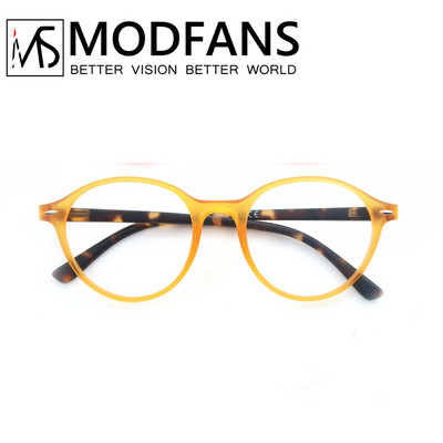 Γυναικεία γυαλιά ανάγνωσης MODFANS, Γυαλιά οράσεως Readers, Κομψός στρογγυλός σκελετός Simplicity, Comfort με ελατήρια, με διόπτρα +1,0~+4,0