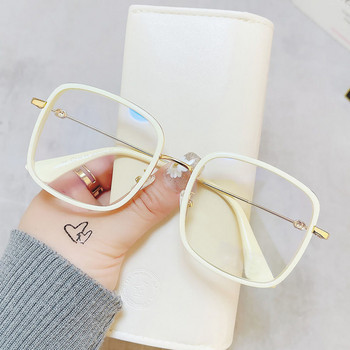 Anti-blue Light Γυαλιά μυωπίας τετράγωνα κοντόφθαλμα γυαλιά οράσεως Vintage Clear Lens Near Sight Γυαλιά Γυναικεία Διόπτρα 0 έως -6,0