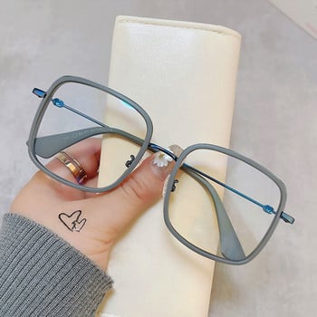 Anti-blue Light Γυαλιά μυωπίας τετράγωνα κοντόφθαλμα γυαλιά οράσεως Vintage Clear Lens Near Sight Γυαλιά Γυναικεία Διόπτρα 0 έως -6,0