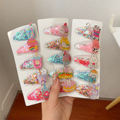 Nove dječje ukosnice za djevojčice slatki živi pijesak bb mala kopča za djevojčice kopča sa šiškama sa strane Ljetne kopče za kosu za bebe Pokrivala za glavu Dodaci za kosu