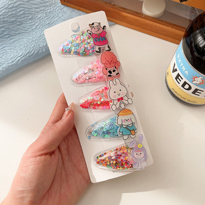 Nove dječje ukosnice za djevojčice slatki živi pijesak bb mala kopča za djevojčice kopča sa šiškama sa strane Ljetne kopče za kosu za bebe Pokrivala za glavu Dodaci za kosu