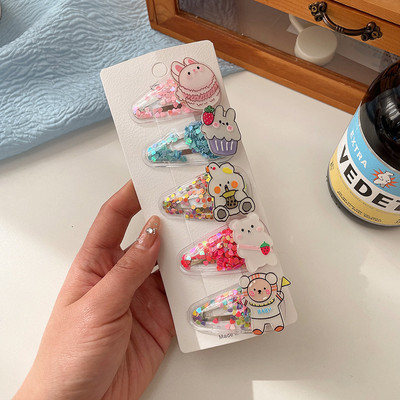 Nove dječje ukosnice za djevojčice slatki živi pijesak bb mala kopča za djevojčice kopča sa šiškama sa strane Ljetne kopče za kosu za bebe Pokrivala za glavu Dodaci za kosu