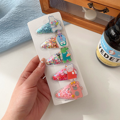 Nove dječje ukosnice za djevojčice slatki živi pijesak bb mala kopča za djevojčice kopča sa šiškama sa strane Ljetne kopče za kosu za bebe Pokrivala za glavu Dodaci za kosu