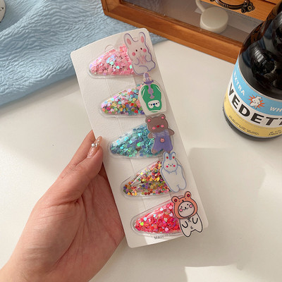 Nove dječje ukosnice za djevojčice slatki živi pijesak bb mala kopča za djevojčice kopča sa šiškama sa strane Ljetne kopče za kosu za bebe Pokrivala za glavu Dodaci za kosu