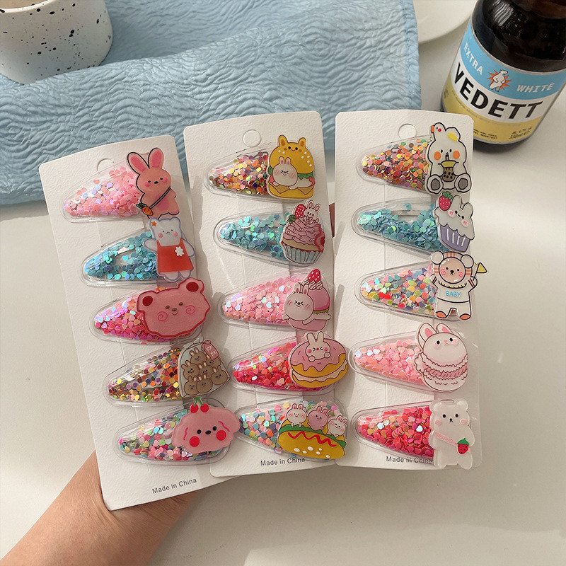 Nove dječje ukosnice za djevojčice slatki živi pijesak bb mala kopča za djevojčice kopča sa šiškama sa strane Ljetne kopče za kosu za bebe Pokrivala za glavu Dodaci za kosu