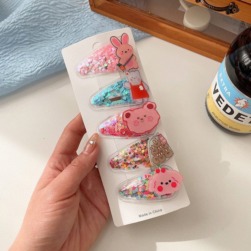 Nove dječje ukosnice za djevojčice slatki živi pijesak bb mala kopča za djevojčice kopča sa šiškama sa strane Ljetne kopče za kosu za bebe Pokrivala za glavu Dodaci za kosu