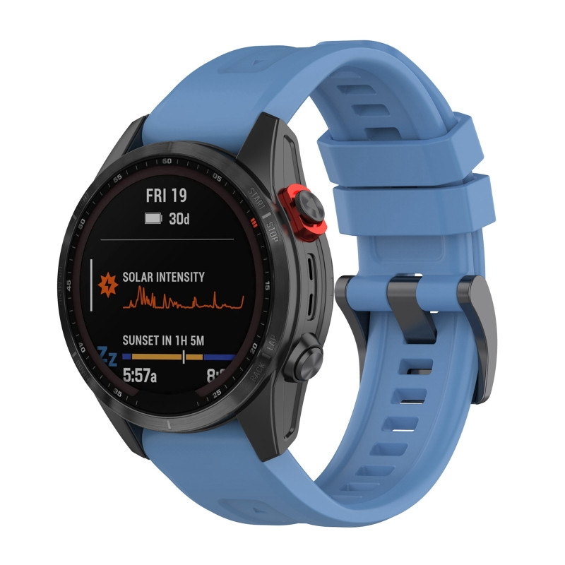 Brățară din silicon cu buclă pentru ceas inteligent cu eliberare rapidă, potrivită pentru curea confortabilă solară Garmin Fenix 7 Sapphire