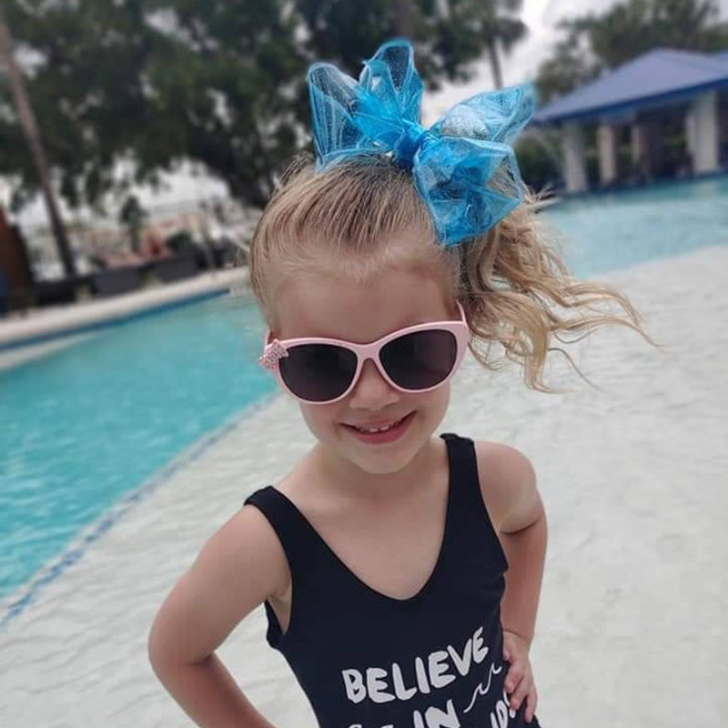 ncmama 5-tolline veekindel juuksekaaker lastele suvine želee juukseklambrid ujumisbasseini juuksepaelad, läikivad kaared, sõlmitud juuksekaare juuste aksessuaar