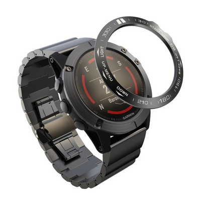 Carcasa pentru cadru de stil cu inel cu lunetă fierbinte pentru Garmin Fenix 5x 5x Plus 3 Ceas inteligent Capac din oțel inoxidabil Inel de protecție anti-zgârieturi