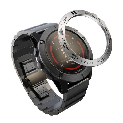 Carcasa pentru cadru de stil cu inel cu lunetă fierbinte pentru Garmin Fenix 5x 5x Plus 3 Ceas inteligent Capac din oțel inoxidabil Inel de protecție anti-zgârieturi