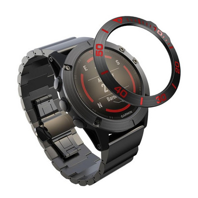 Carcasa pentru cadru de stil cu inel cu lunetă fierbinte pentru Garmin Fenix 5x 5x Plus 3 Ceas inteligent Capac din oțel inoxidabil Inel de protecție anti-zgârieturi
