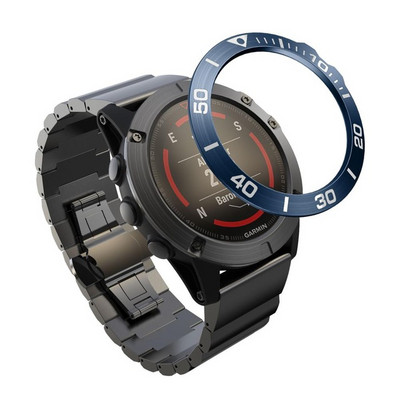 Carcasa pentru cadru de stil cu inel cu lunetă fierbinte pentru Garmin Fenix 5x 5x Plus 3 Ceas inteligent Capac din oțel inoxidabil Inel de protecție anti-zgârieturi