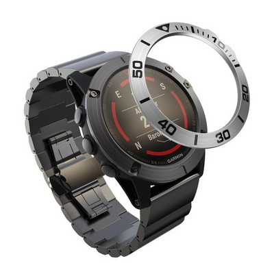 Carcasa pentru cadru de stil cu inel cu lunetă fierbinte pentru Garmin Fenix 5x 5x Plus 3 Ceas inteligent Capac din oțel inoxidabil Inel de protecție anti-zgârieturi