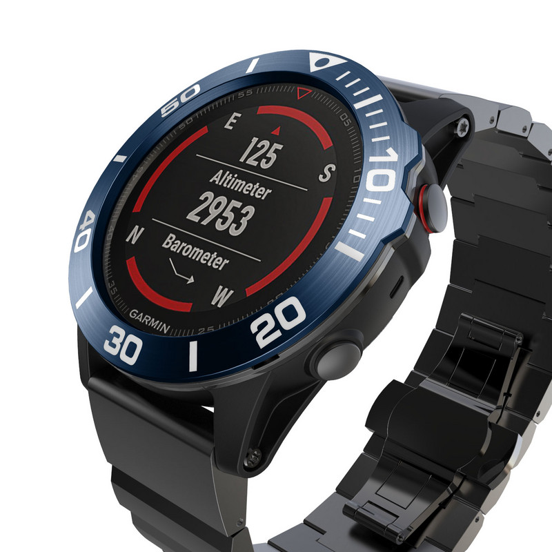 Carcasa pentru cadru de stil cu inel cu lunetă fierbinte pentru Garmin Fenix 5x 5x Plus 3 Ceas inteligent Capac din oțel inoxidabil Inel de protecție anti-zgârieturi