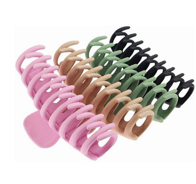 4 bucăți agrafe mari cu gheare pentru femei, fete, păr gros, antiderapante, gheare mari pentru păr, set de agrafe de păr banane, accesorii de modă pentru cadouri