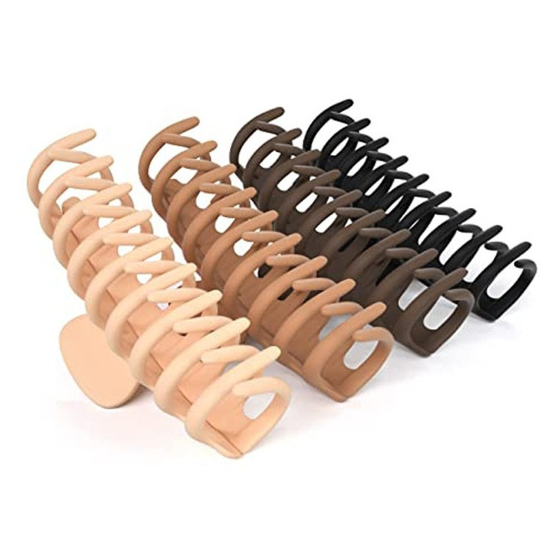 4 bucăți agrafe mari cu gheare pentru femei, fete, păr gros, antiderapante, gheare mari pentru păr, set de agrafe de păr banane, accesorii de modă pentru cadouri