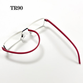 TR90 Очила за четене с половин рамка Класически жени Мъжки очила за пресбиопия Анти-синята светлина блокиращи очила Диоптър +1,0 ДО +4,0