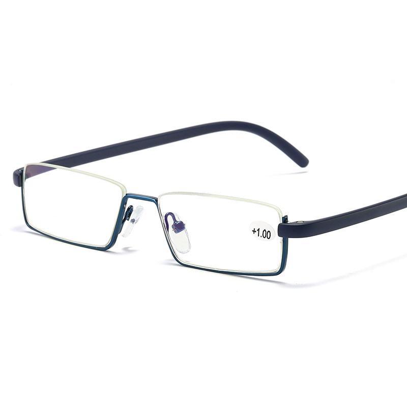 TR90 poolkaadrilised lugemisprillid Klassikalised naiste mehed Presbüoopia prillid Sinised valgust blokeerivad prillid Dioptria +1,0 KUNI +4,0