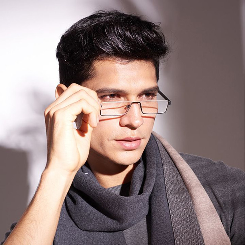 TR90 poolkaadrilised lugemisprillid Klassikalised naiste mehed Presbüoopia prillid Sinised valgust blokeerivad prillid Dioptria +1,0 KUNI +4,0