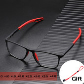 Ultralake naočale za čitanje protiv plavog svjetla TR90 savitljive naočale za sport na otvorenom za dalekovidnost za žene muškarce dioptrija +1,0 do 4,0