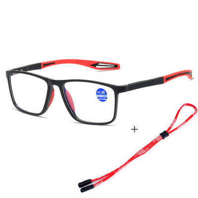 Ultralake naočale za čitanje protiv plavog svjetla TR90 savitljive naočale za sport na otvorenom za dalekovidnost za žene muškarce dioptrija +1,0 do 4,0