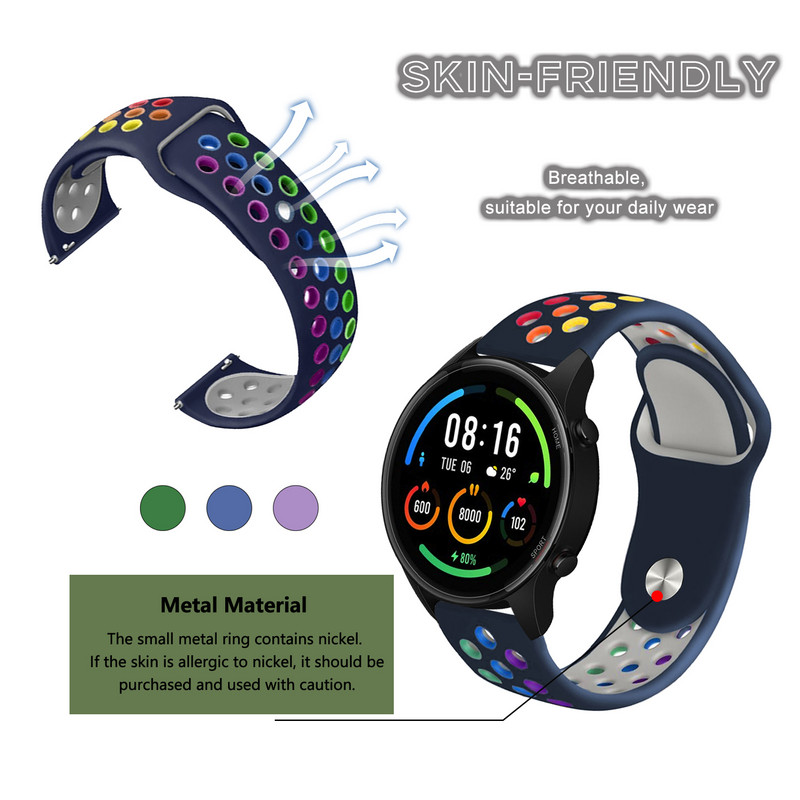 Remen za Xiaomi Mi Watch S1 Aktivni silikonski remen za Xiaomi Watch S1 Aktivna narukvica 22 mm remen za Xiao Mi Watch Dodaci