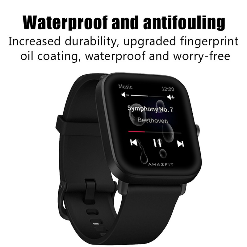 20D zakrivljena zaštitna folija za Amazfit Bip U / U Pro pametni sat, mekana zaštita za zaslon, dodaci (ne staklo)