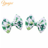 2023 Festivalul de Valentine`s Clasic 4" țesătură cu glonț imprimat arc de păr Accesorii de păr pentru fete DIY Accesorii pentru păr Agrafă de păr