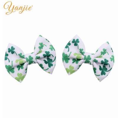 2023 Festivalul de Valentine`s Clasic 4" țesătură cu glonț imprimat arc de păr Accesorii de păr pentru fete DIY Accesorii pentru păr Agrafă de păr