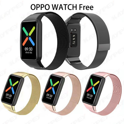 OPPO pulksteņa siksniņa bez plaukstas metāla rokassprādzes bezskrūvējams nerūsējošais tērauds OPPO pulkstenim bez siksniņas aproces