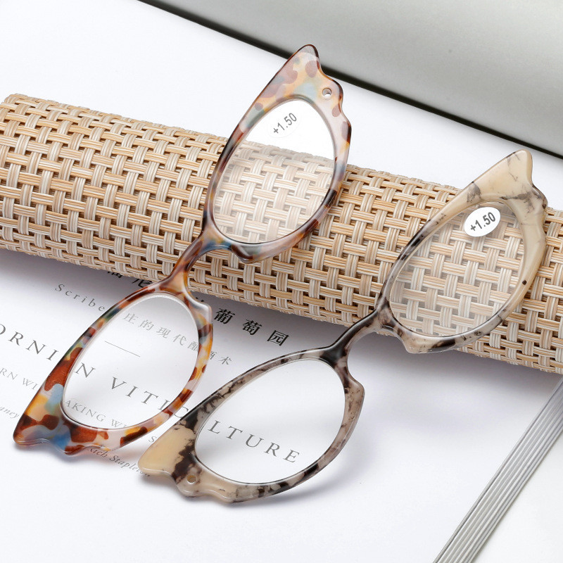 VCKA modne leptir sklopive naočale za čitanje Muškarci Žene Prijenosne sklopive naočale za dalekovidnost +1,0 1,5 2,0 2,5 3 3,5 4,0