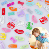 30kom/lot Modni kreativni kost, mačje srce, kvadratni oblik, stilski ukrasi, šiške sa strane, kopče za kosu, dječji dodaci u mješovitim bojama