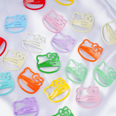 30kom/lot Modni kreativni kost, mačje srce, kvadratni oblik, stilski ukrasi, šiške sa strane, kopče za kosu, dječji dodaci u mješovitim bojama