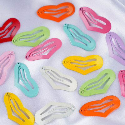 30kom/lot Modni kreativni kost, mačje srce, kvadratni oblik, stilski ukrasi, šiške sa strane, kopče za kosu, dječji dodaci u mješovitim bojama