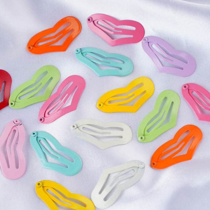 30kom/lot Modni kreativni kost, mačje srce, kvadratni oblik, stilski ukrasi, šiške sa strane, kopče za kosu, dječji dodaci u mješovitim bojama