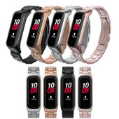 Roostevabast terasest kellarihm Samsung Galaxy Fit 2 rihmaga metallist käevõru Samsung Galaxy Fit2 R220 nutikate tarvikute jaoks