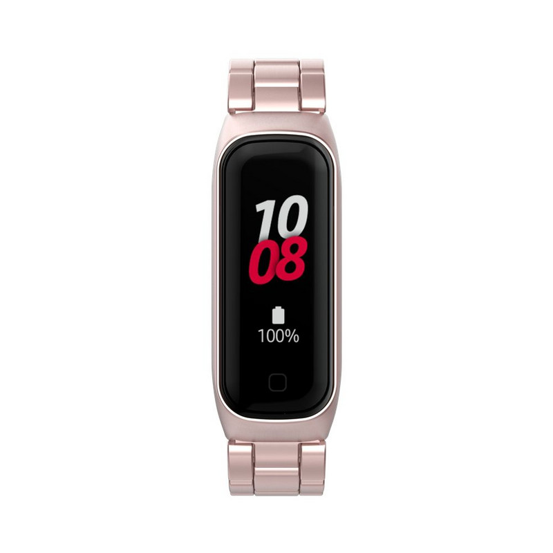 Roostevabast terasest kellarihm Samsung Galaxy Fit 2 rihmaga metallist käevõru Samsung Galaxy Fit2 R220 nutikate tarvikute jaoks
