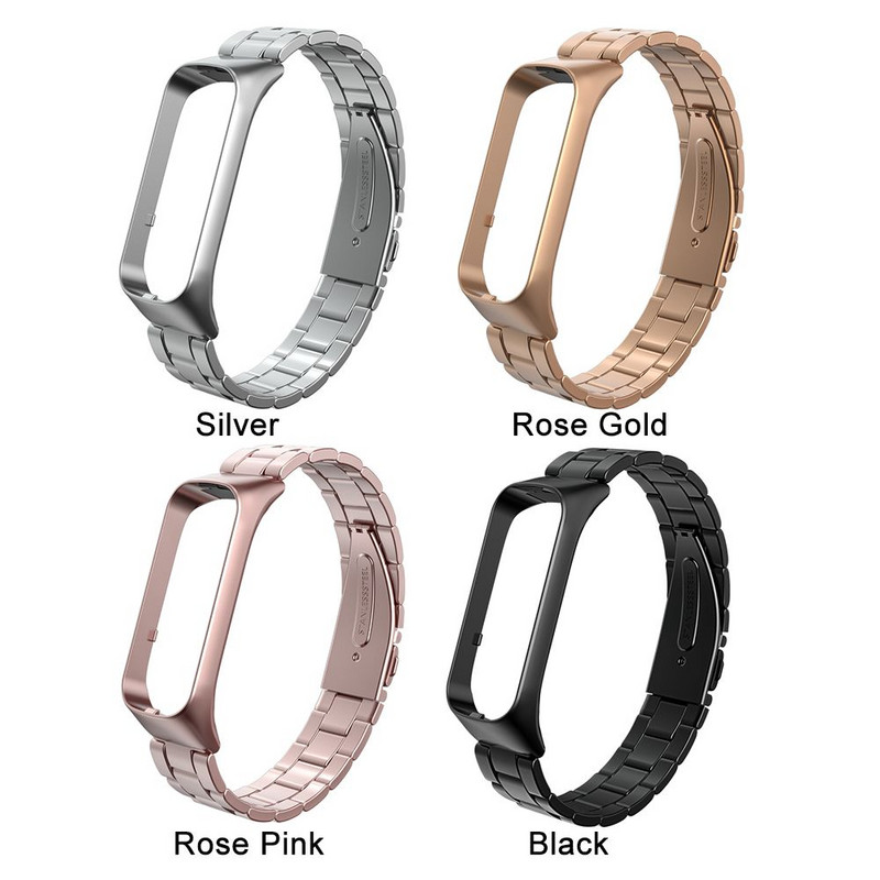 Roostevabast terasest kellarihm Samsung Galaxy Fit 2 rihmaga metallist käevõru Samsung Galaxy Fit2 R220 nutikate tarvikute jaoks